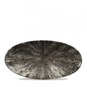 Stone Quartz Black Oval Chefs Plate 11 4/5X5 3/4´ Box 12´