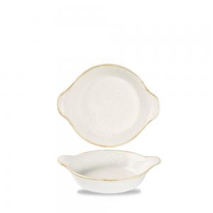 Stonecast Barley White  Large Round Eared Dish 7 X 8 1/2´ Box 6´