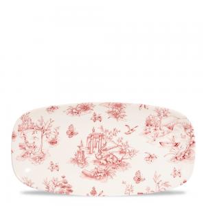 Toile Cranberry  Chefs Oblong Plate 11 3/4´ X 6´´  Box 12´