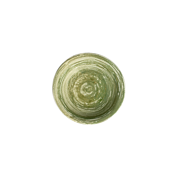 Swirl Green Tuval Bowl 15 cm 340 cc