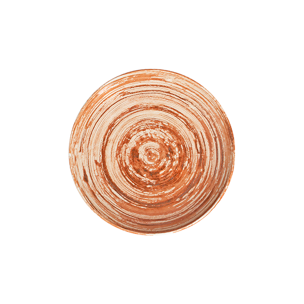 Swirl Terracotta Tuval Deep Plate 20 cm 550 cc