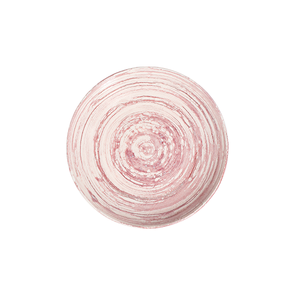 Swirl Pink Tuval Deep Plate 20 cm 550 cc