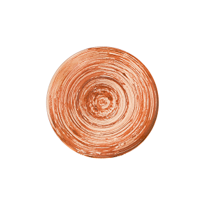 Swirl Terracotta Tuval Flat Plate 20 cm