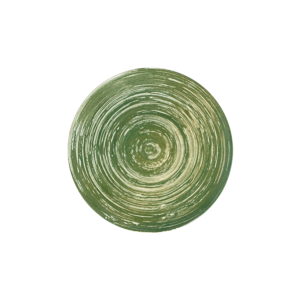 Swirl Green Tuval Flat Plate 20 cm