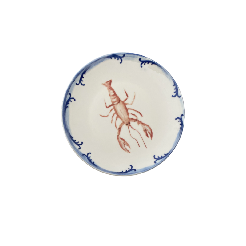 Lobster Blue  Tuval Flat Plate 20 cm