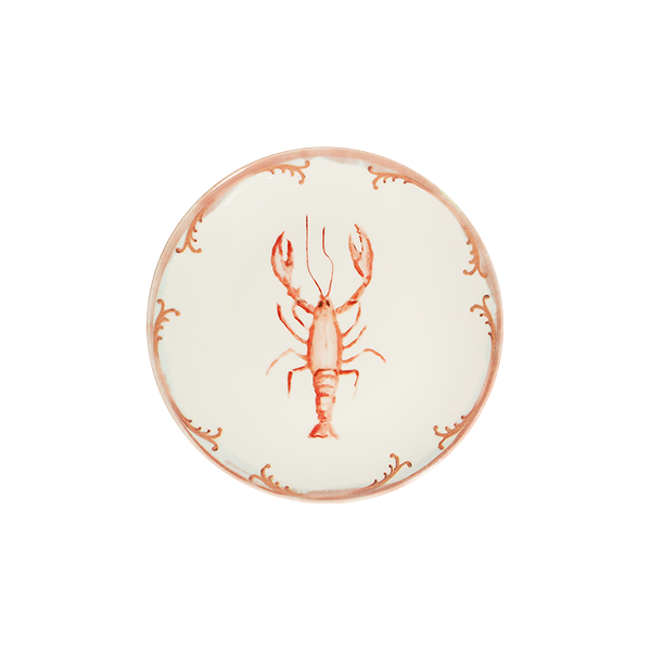 Lobster Coral  Tuval Flat Plate 20 cm