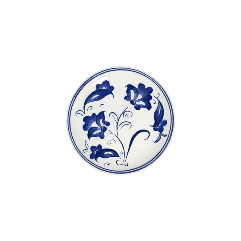 Petal Blue Tuval Flat Plate 20 cm