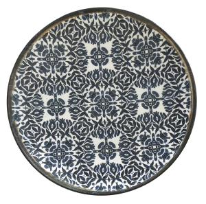 Seville Navy Tuval Flat Plate 25 cm