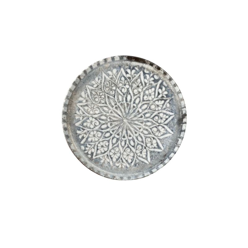 Granada Grey Tuval Flat Plate 25 cm