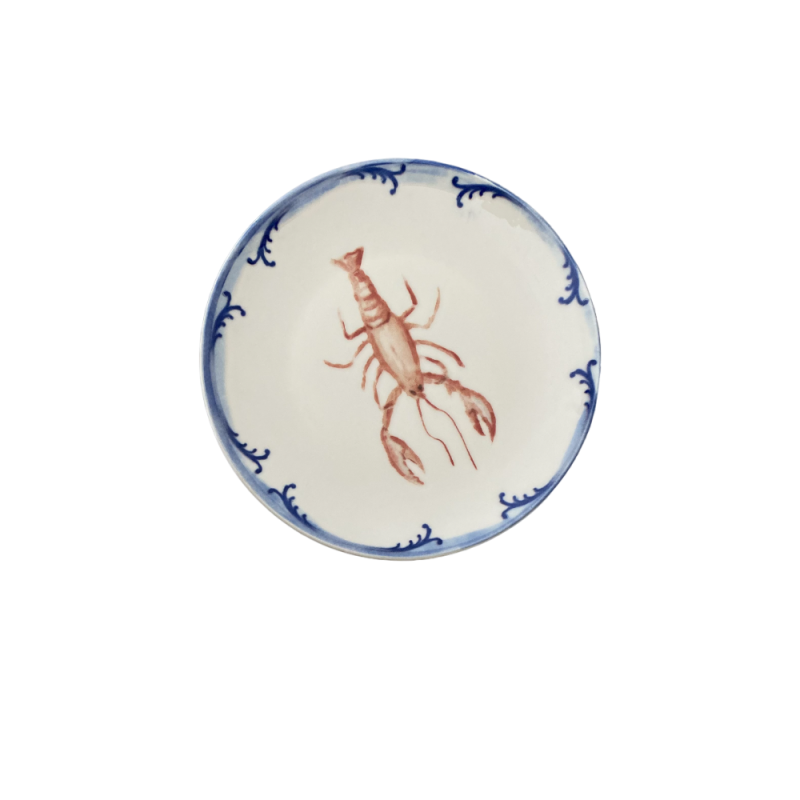 Lobster Blue Tuval Flat Plate 25 cm