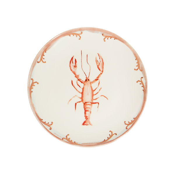 Lobster Coral Tuval Flat Plate 25 cm