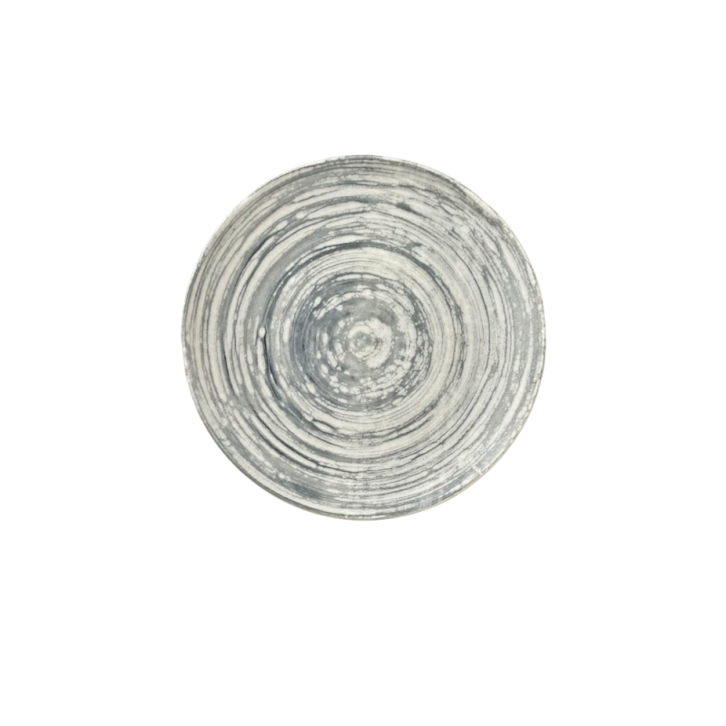 Swirl Grey Tuval Flat Plate 28 cm