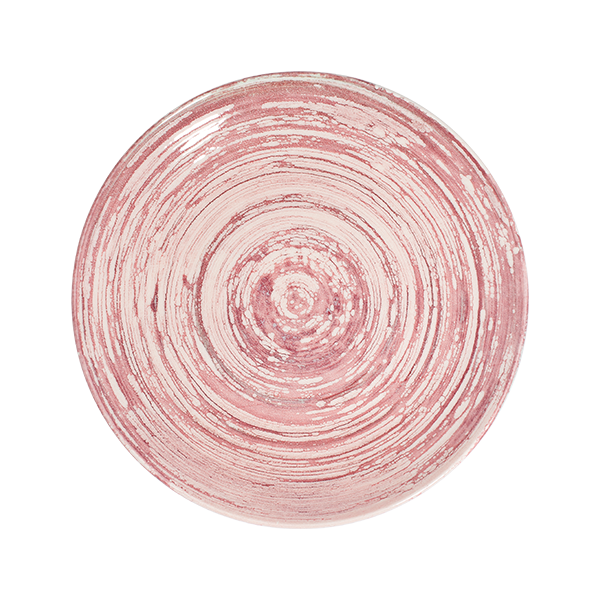 Swirl Pink Tuval Flat Plate 28 cm