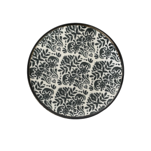 Toledo Black Green Tuval Flat Plate 28 cm