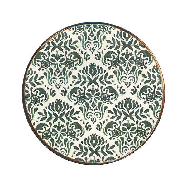 Toledo Green Tuval Flat Plate 28 cm