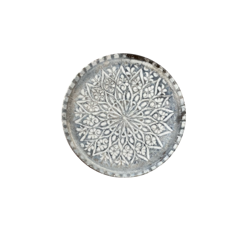 Granada Grey Tuval Flat Plate 28 cm