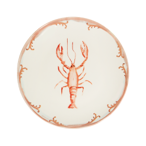 Lobster Coral Tuval Flat Plate 28 cm