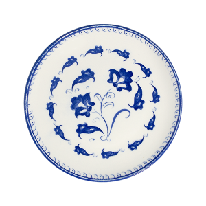 Eden Blue Tuval Flat Plate 28 cm