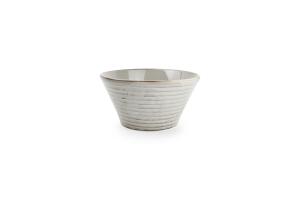 Bowl 13xH6,5cm conical grey Line