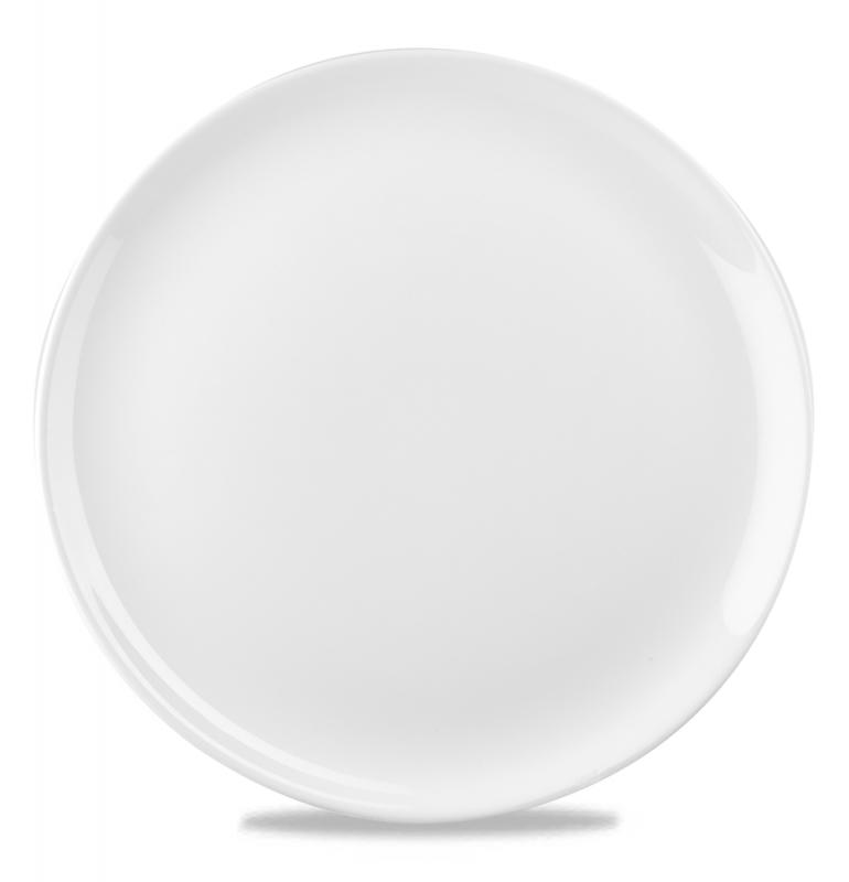 White Round Evolve Plate 12´ Box 6´