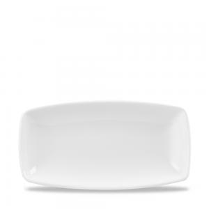 White X Squared Oblong Plate 11.75´ Box 12´