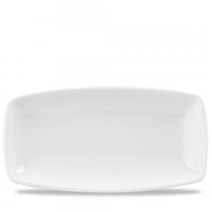White X Squared Oblong Plate 13 1/2´ Box 6´