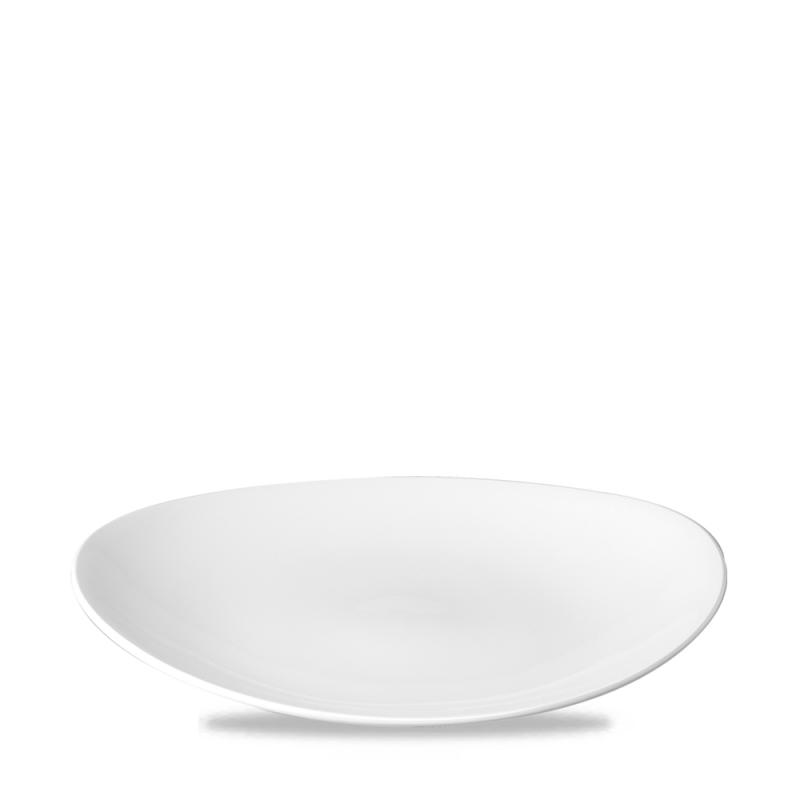 White Orbit Oval Coupe Plate 10´ Box 12´