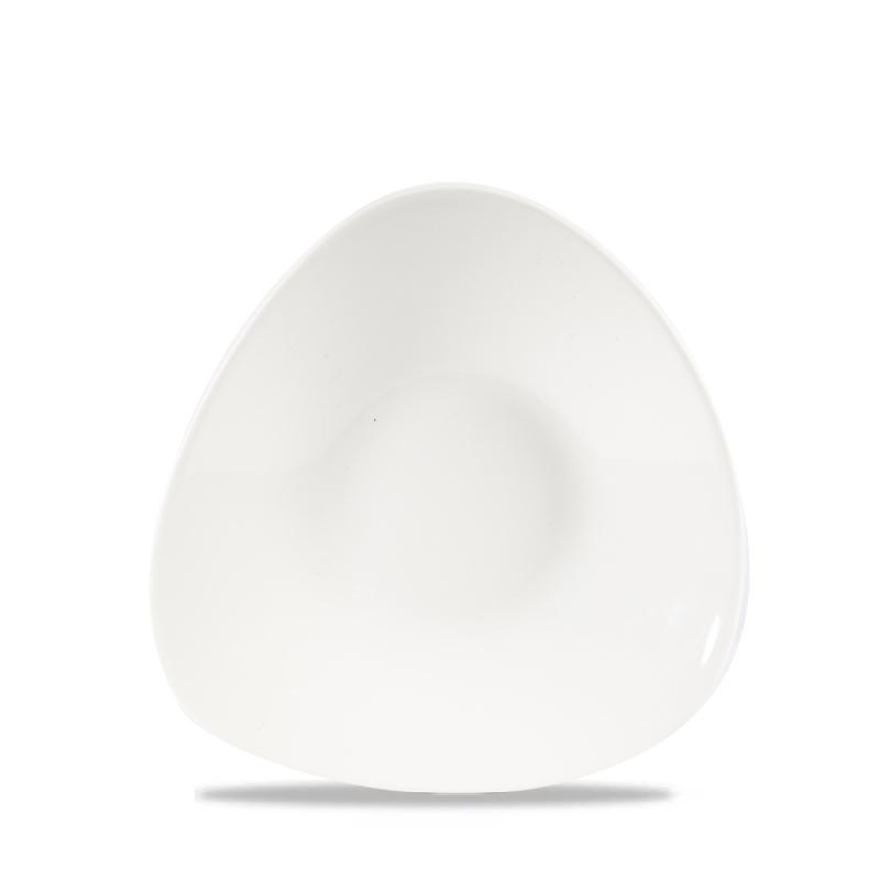 White Triangle Shallow Bowl 8 1/4´X8 1/4´´ Box 12´