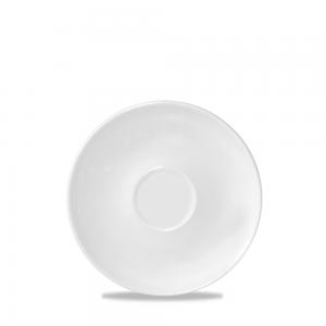 WHITE ULTIMO COUPE SAUCER LARGE 6.25´ BOX 24´