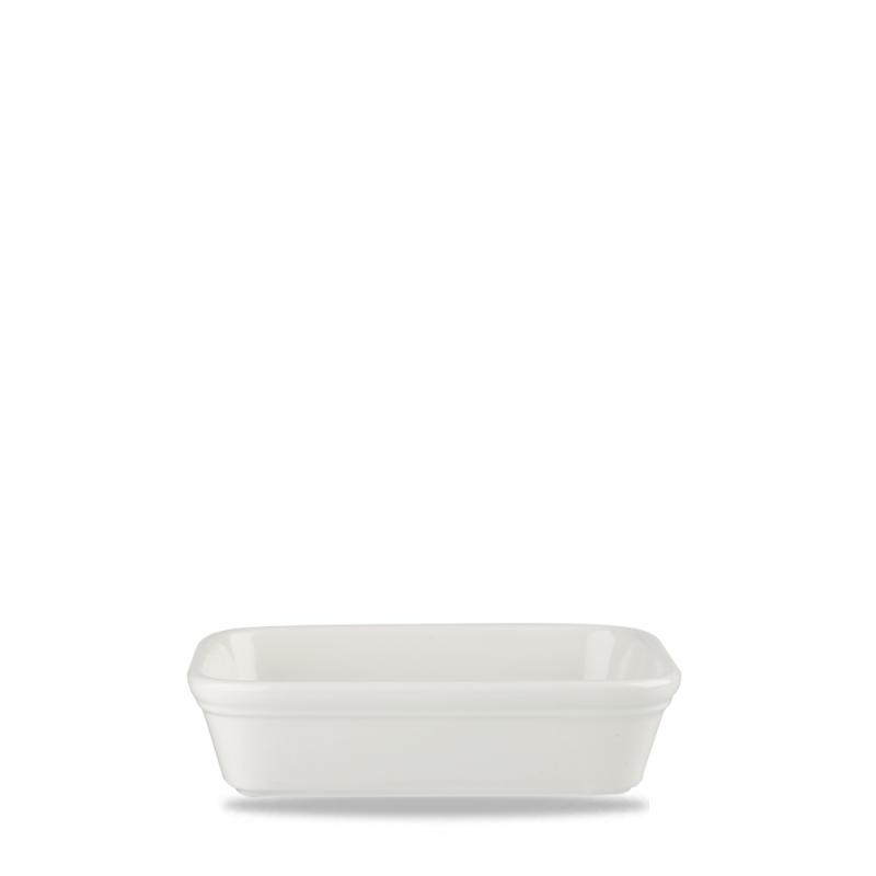 White Cookware  Shallow Rectangular Dish 6.13 Box 12