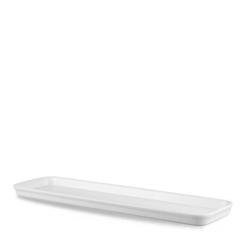 WHITE COOKWARE  2/4 FLAT COUNTERSERVE 21 X 6´ BOX 4´