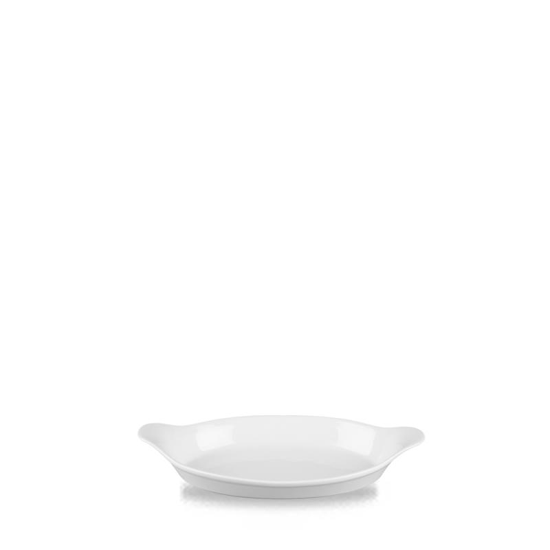 White Cookware  Small Oval Eared Dish 8´X4.75´´ Box 6´