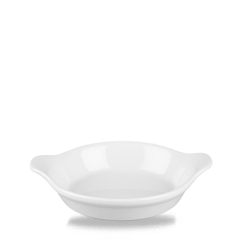 White Cookware  Small Round Eared Dish 6´X7´´ Box 6´