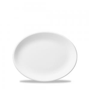 WHITE  OVAL PLATE 10´ BOX 12´