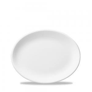 WHITE  OVAL PLATE 11´ BOX 12´