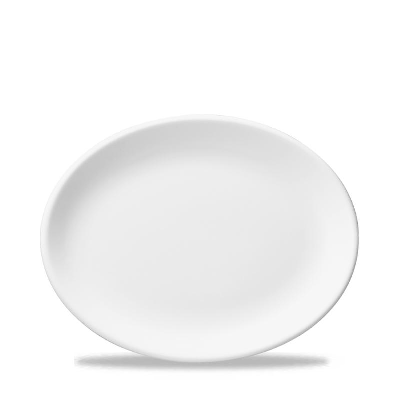 White  Oval Plate 12´ Box 12´