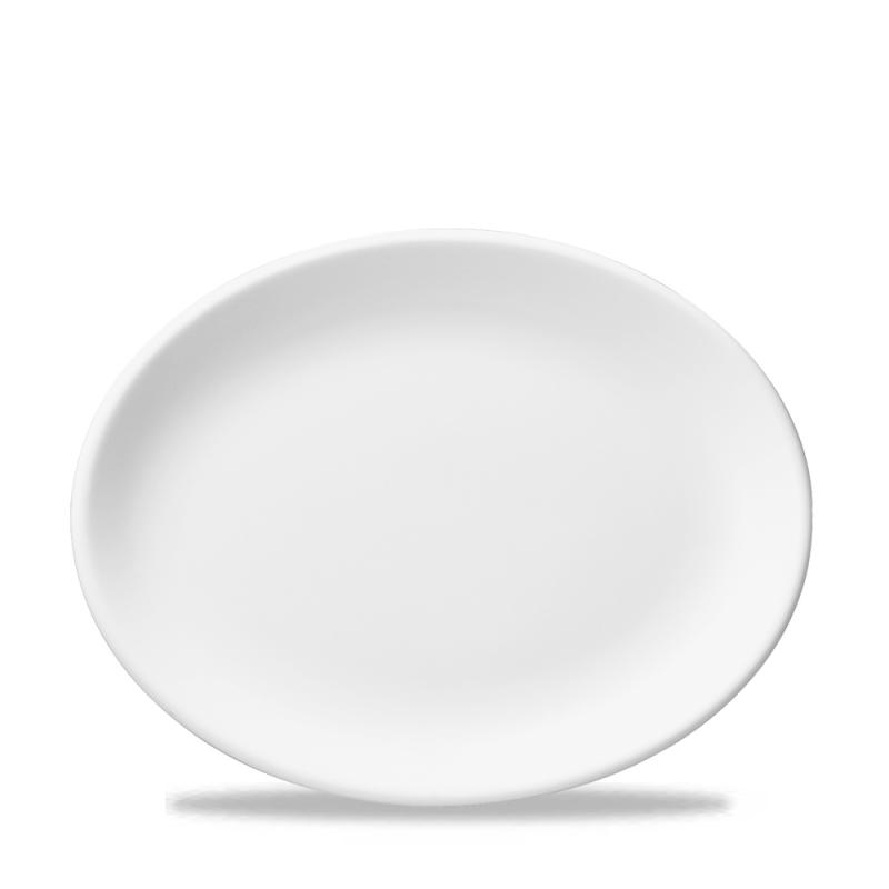 White  Oval Plate 13.25 Box 12
