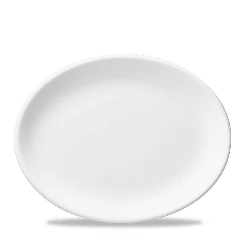 White  Oval Plate 14.25 Box 12
