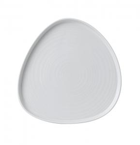 WHITE  TRIANGLE WALLED CHEFS PLATE 10 1/4´ BOX 6´