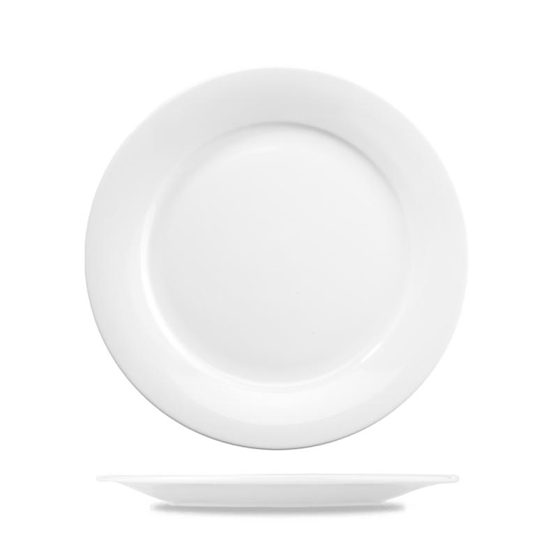 Menu Porcelain Mid Rim Dinner Plate 10 Box 6