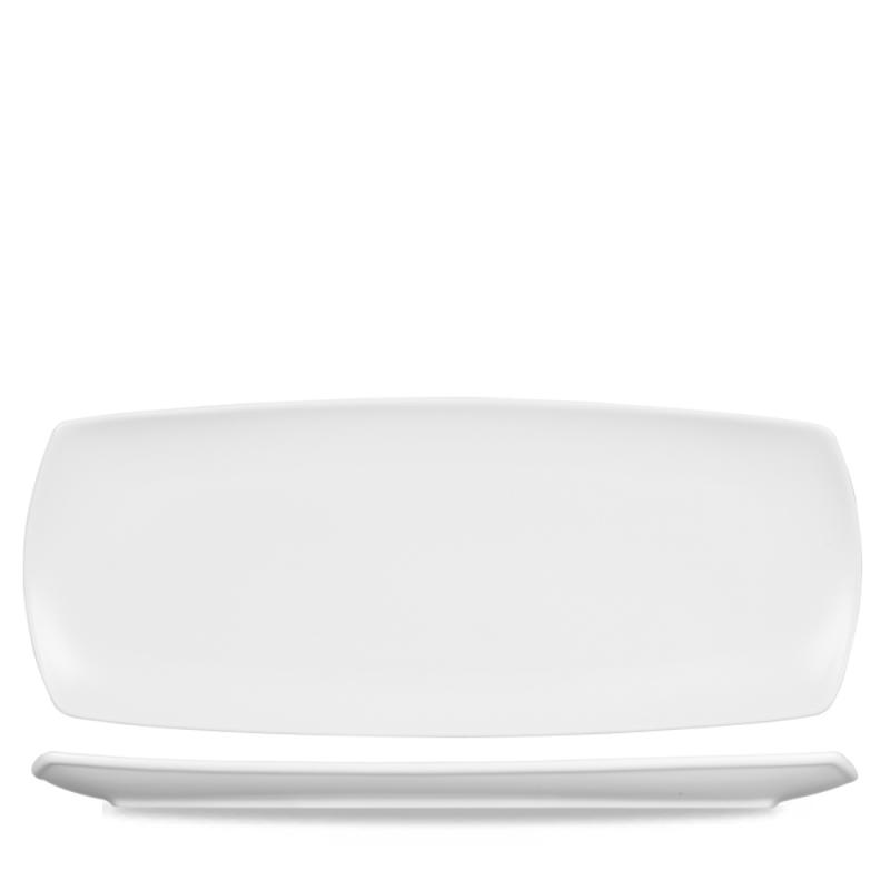 Menu Porcelain Flat Rectangle Plate 14X5 1/2 Box 6