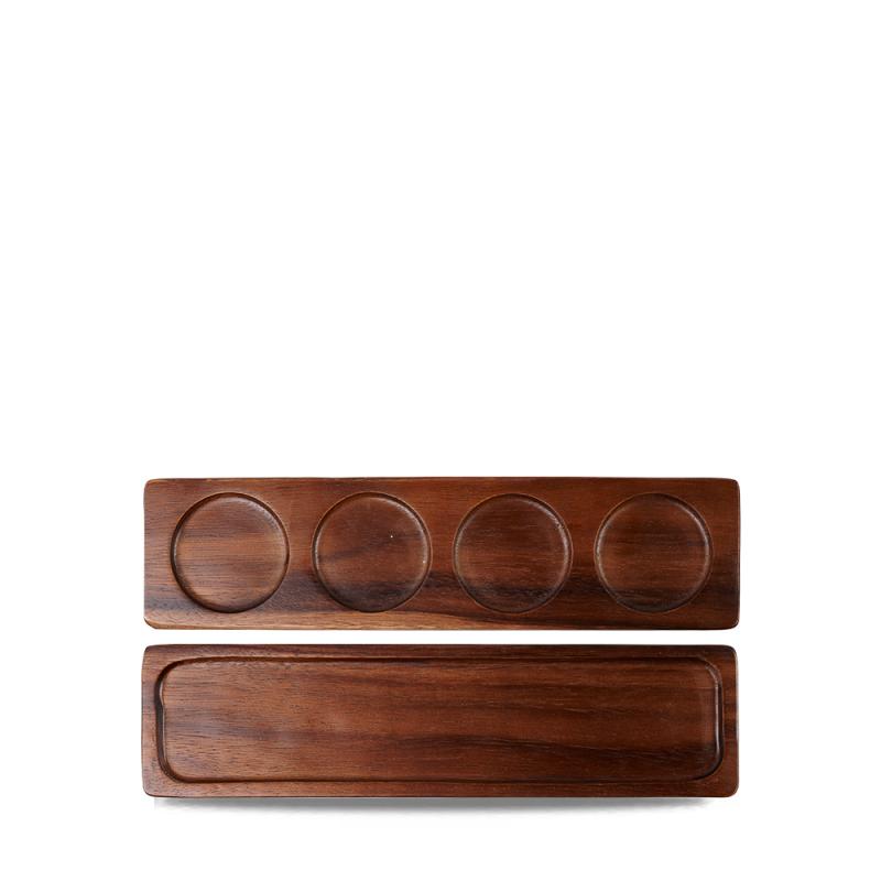 Wood Rectangular Medium Deli Board  Box 4