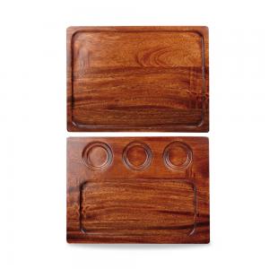 Wood Square Wooden Deli Board 13X9.6 Box 4