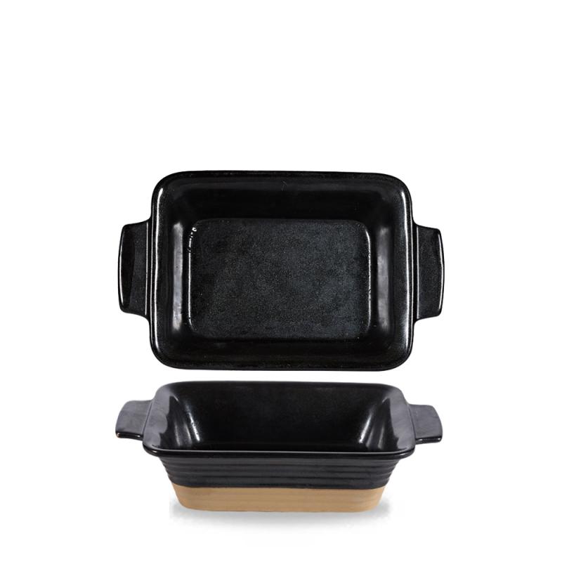 Igneous Black  Rectangle Dish 7´ Box 6´