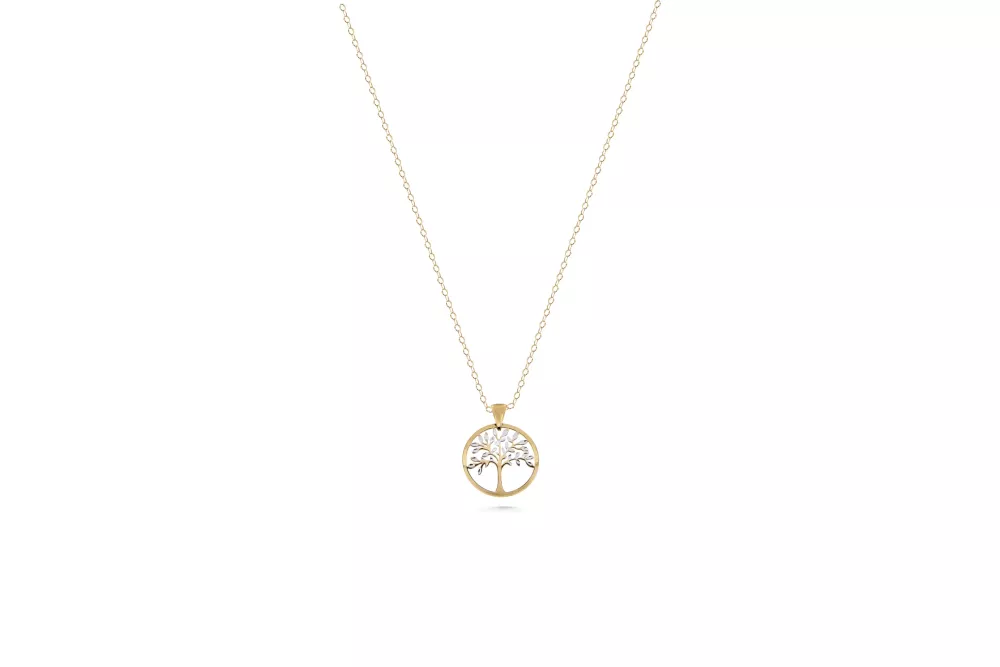 Livetsträd med kedja 18k guld