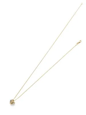 Hänge 18k r/v guld knut med kedja.