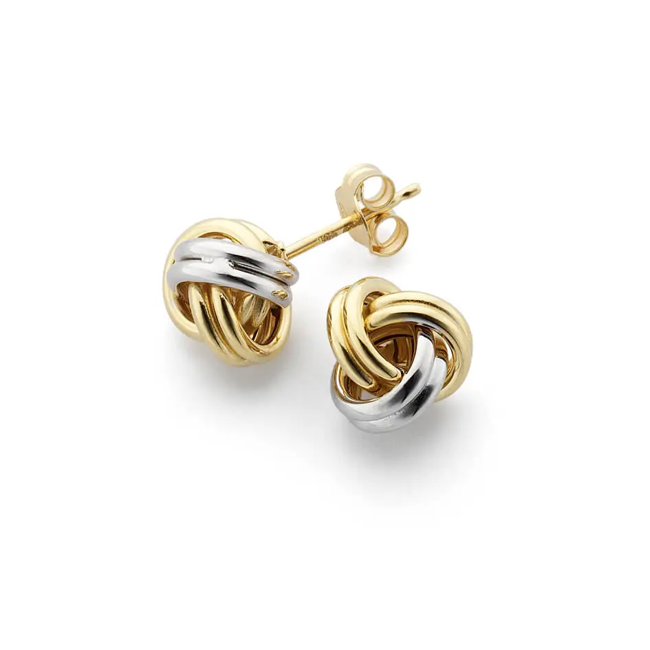 Örh knut 18k r/v guld