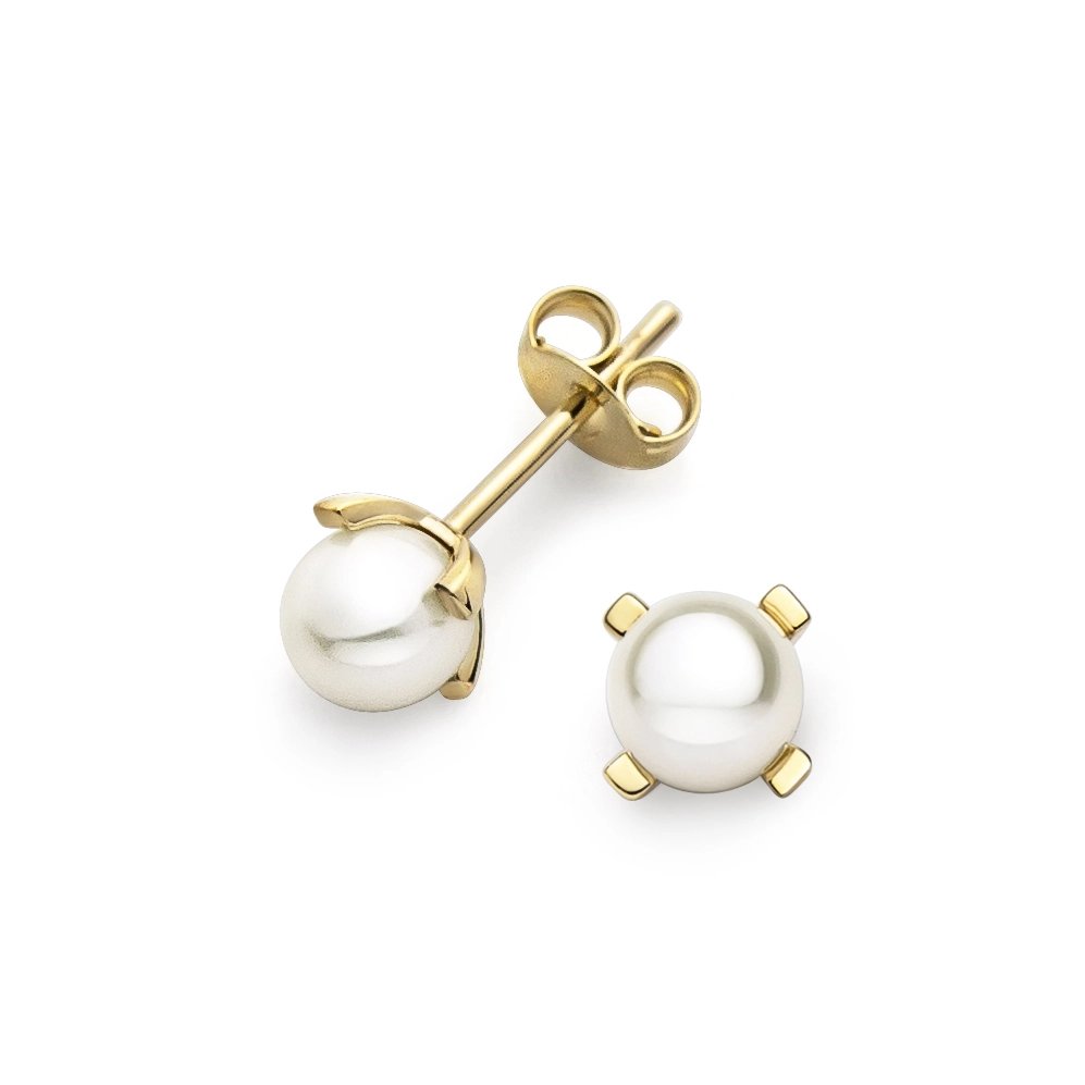 Örhänge 18k pärla sötv. klofattning