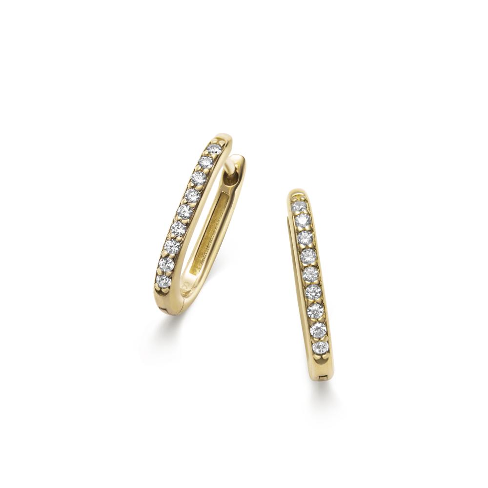 Creol 18k guld Oval Cz