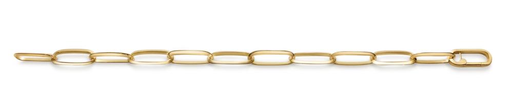 Armband 18k oval ögla romb